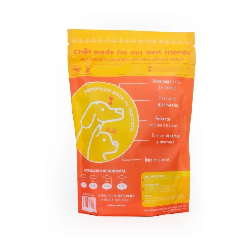 Premios Naturales Pechuga De Pollo Pet&chef Paq 3 Bolsas