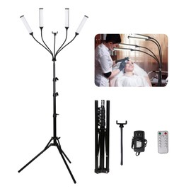 Four Arms LED Light for Photography,2800k-6500k CIR80+ 30w Fill Light for Live Stream Video Recording Eyebrow Tattoo Makeup YouTube Videos Product Photography