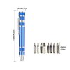 1 Pcs 8 in 1 Mini Screwdriver, Multitool Pen Screwdriver