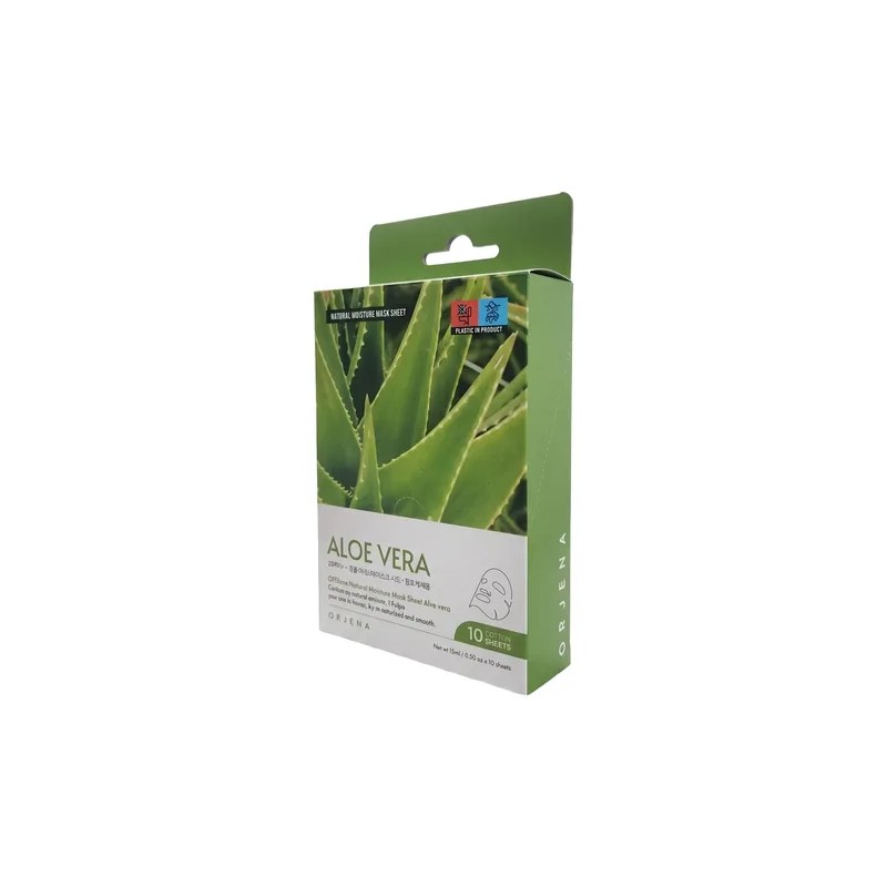 Mascarilla Facial Orjena De Aloe Vera 10 Piezas