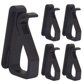 TBKG Black tactical belt hook and loop Tactical Stealth Duty Belt Key Holder Molle Attachments Stainless Steel Belt Loop Holder for Duty Policemen Fire Agencies Law Enforcement tactical gear 5pack