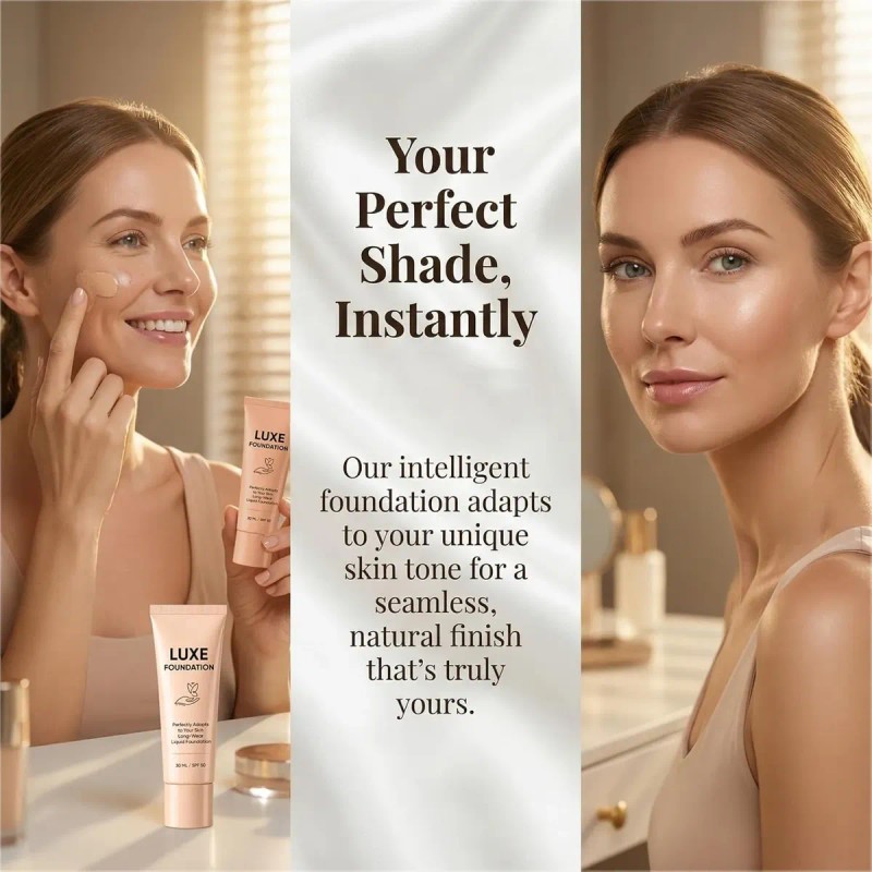 Luxe Smart Shade-adapting Long-wear Liquid Foundation