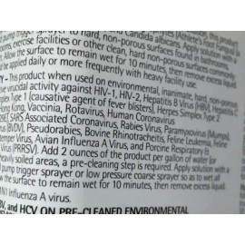 Enviro Solutions Hospital grade Disinfectant 1/2 Gal Makes 32 Gallons see pics  Label Information