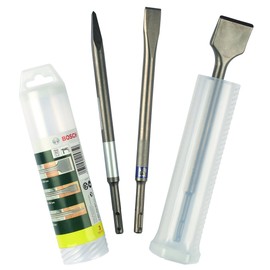 Bosch 2607019457 SDS Plus Chisel Set, Silver, 3 Count (Pack of 1)