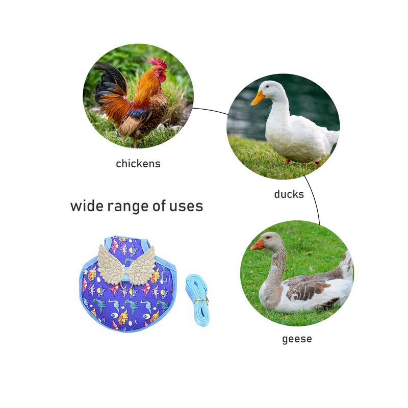 TUKEVA Chicken Training Harness, Comfortable Chicken Training Harness, Adjustable Chicken