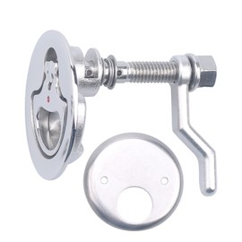 MX Boat Cam Latch,Marine Hatch Latch Flush Pull Handle Latch Stainless Steel W/Fasteners 2PCS