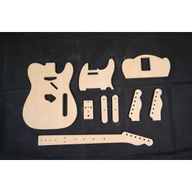 Unbranded Guitar Templates ~ Classic Telecaster ~ 1/2" MDF ~ CNC Router Set w/ Neck