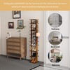 HOMEFORT 10-Tier Vertical Shoe Rack, Corner Shoe Tower, Slim Shoe