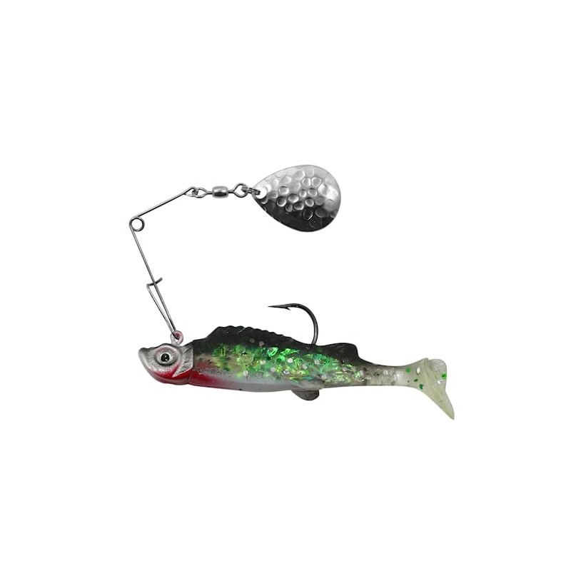 Northland Tackle MMS4-11 1/4 Oz. Mimic Minnow Spin Jig, Silver