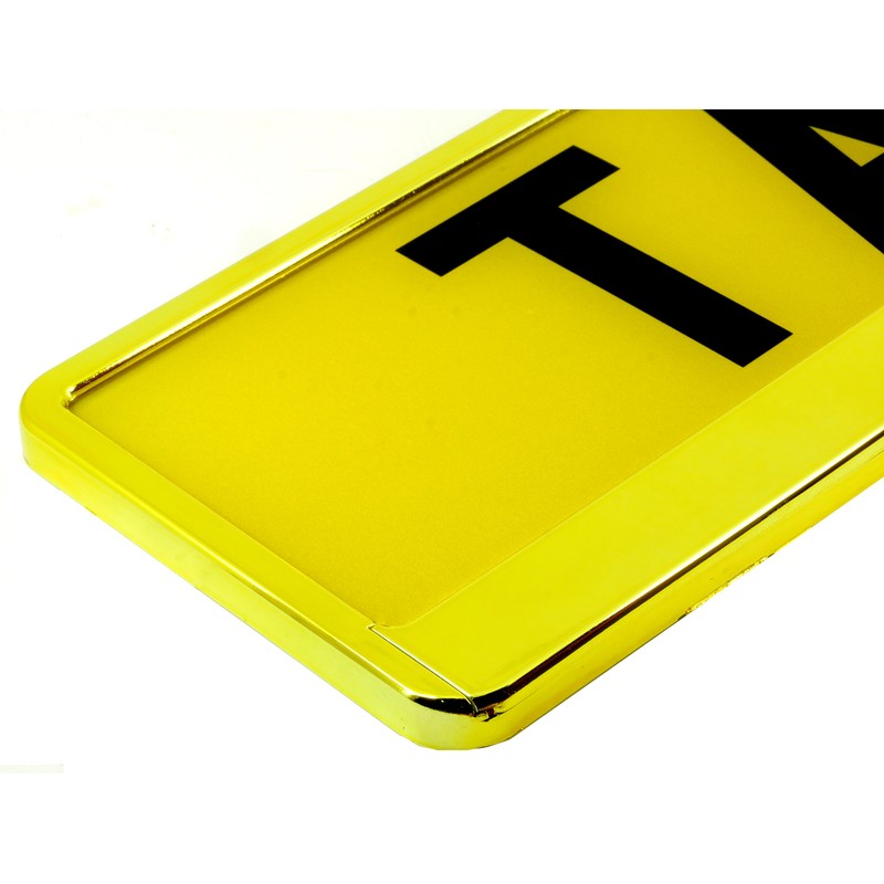 TAPORT® PURE GOLD CAR REGISTRATION HOLDER FOR ANY CAR ,