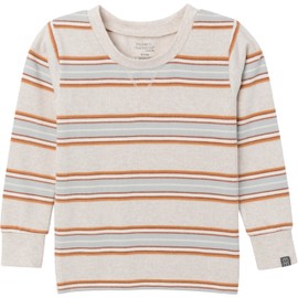 Modern Moments by Gerber Baby Hacci Snug Fit 2-Piece Pajama Set, Oatmeal Heather Stripe, 4T