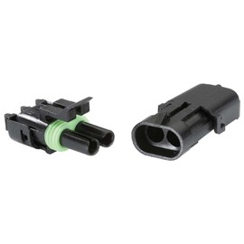 Narva 56472BL 2 Way Waterproof Male/Female Connector Blister Pack