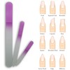 P2P Nails Glass Fingernail Files with Case - Manicure Set