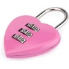1Pc/Set Pink Love Heart Shape Combination Padlock for Girls Women,