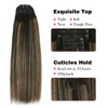 Sassina Yaki Clip in Hair Extensions Real Human Hair Double