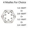 4 x Right Hand Thread Round Die Carbon Steel Manual