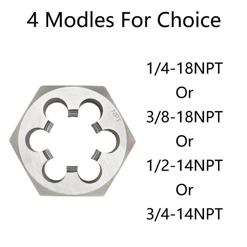 4 x Right Hand Thread Round Die Carbon Steel Manual