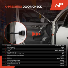 A-Premium Front Left Driver Side Door Check Strap Compatible with Toyota Vehicles - Highlander 2001-2007, Replace# 68620-48010