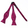 Alizeal Men Self-tied Paisley Bow Tie and Pocket Square Set,