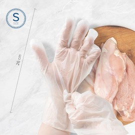 Joeji's Disposable Gloves, S, Disposable Gloves, Food Gloves, Ecological Disposable Gloves, Latex-Free, 100% Compostable, Small