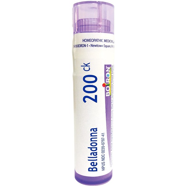 Boiron Belladonna 200CK, 80 Pellets, Homeopathic Medicine for Fever