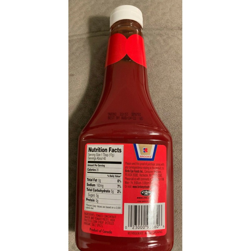 BROOKS KETCHUP RICH & TANGY CATSUP BNIB 24 Oz BOTTLE