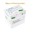 BELEKS Lever Nuts 12-24 AWG 5 Conductor Compact Wire Connectors,