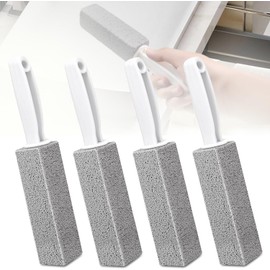 Piedra Pómez de Limpieza 4 Pack, Limpiador de Inodoro con Mango extralargo, Cepillo de baño Cepillo de piedra pómez para baño, para Limpieza Baño, Inodor, Parrilla, Eliminar callos en los pies