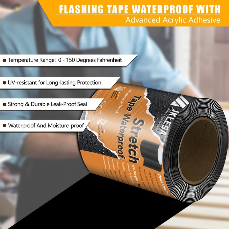 Stretch Tape for Windows & Doors, 6" x 20' Roll