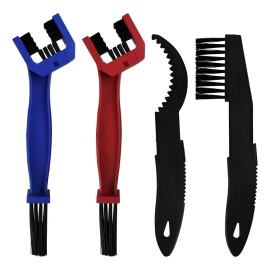 4pcs Cepillos De Limpieza Para Cadena De Bicicleta Moto Multicolor