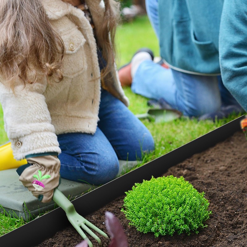 Worth Garden 10-Pack Galvanized Steel Landscape Lawn Edging - 4.5in
