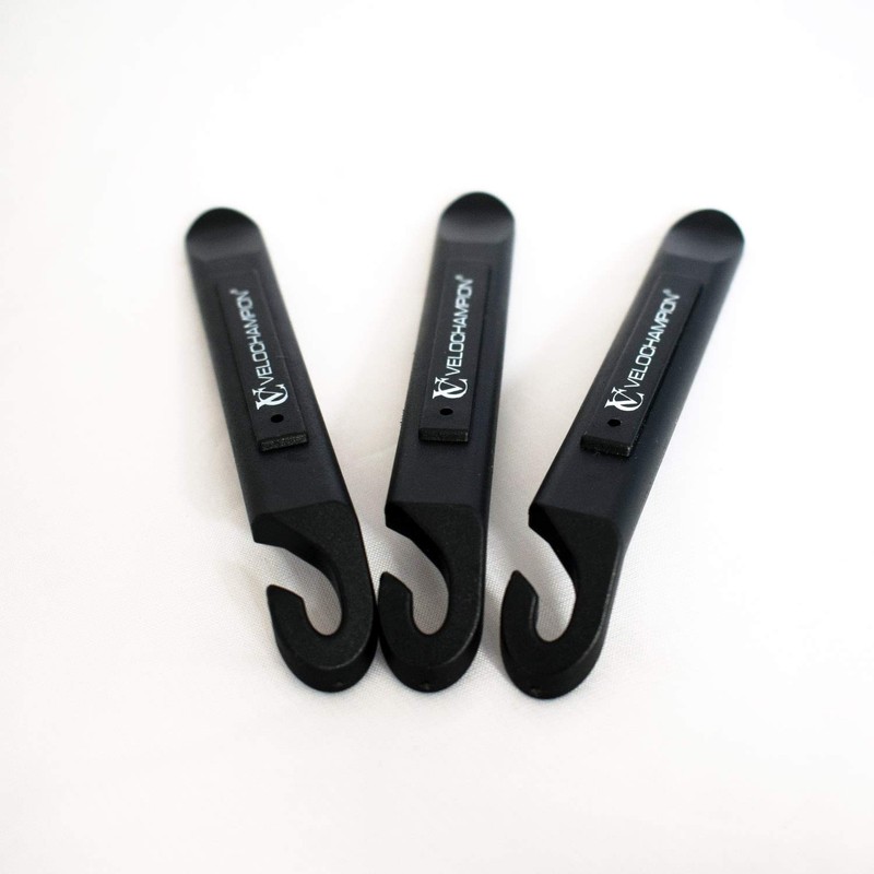 VeloChampion Nylon Bicycle Tyre Levers (Set of 3) Black