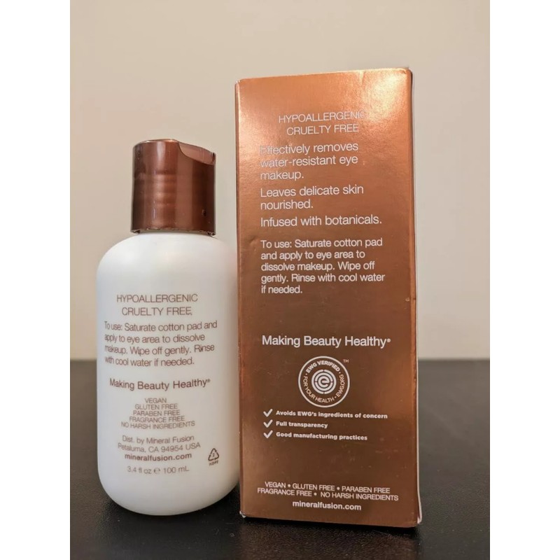 Mineral Fusion Eye Makeup Remover Naturally Gentle Skin Nourishing Gel