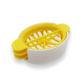 Egg Slicer, 3 Slicing Styles for Hard Boiled Eggs and Soft fruits Like Kiwi, Egg Cutter With Sharp Plastic Blades, Heat Resistance 158℉, BPA Free, Dishwasher Safe