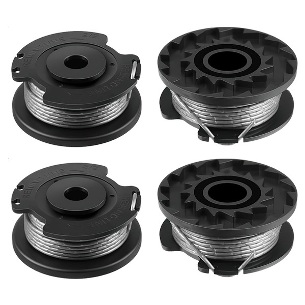 Inajoke 4 Pcs Strimmer Spool Replacement Premium Nylon Replacement Spool