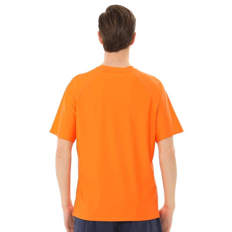 TIZAX UV Swimming Shirt Men's Short-Sleeved Swimming Shirt Rash Guards