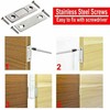 8PCS Strong Magnetic Door Catch, Ultra Thin Stainless Steel Latch