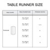 Encasa Table Runner Size 32x183 cm | Cotton Canvas Fabric