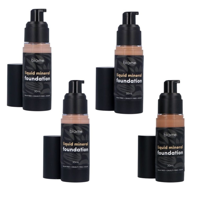 Biome Liquid Mineral Foundation 30ml, Bamboo