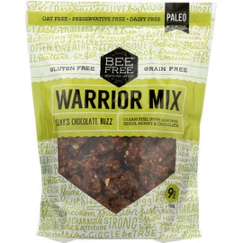 BeeFree Warrior Mix Granola Clay's Chocolate Buzz, 9 Oz,, (2)