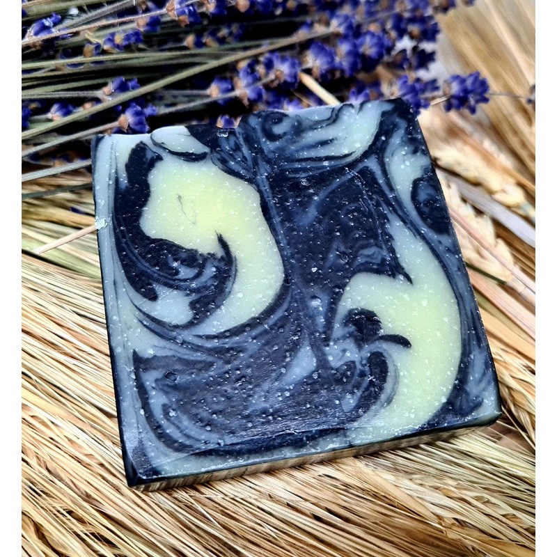 Landseife Activated Carbon Care - Swirl Edition - Handmade Organic