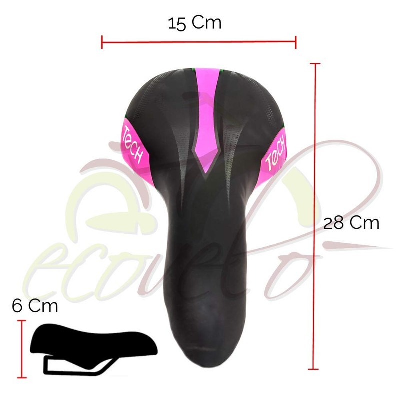 Ecovelò Bicycle Saddle Ergonomic Bicycle Saddle Comfortable Waterproof Women's Bicycle