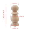 Btibpse Unfinished Wood Finial Newel Post Cap Bedpost Finial for