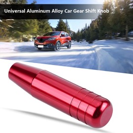 Wytino Gear Shift Knob, Universal Aluminum Alloy Car Manual Gear Shift Knob Handle Shifter Lever 13cm(Red)