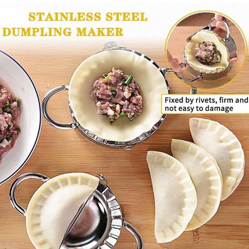 Ravioli Stamp Maker Cutter with Roller Wheel Set of 5,