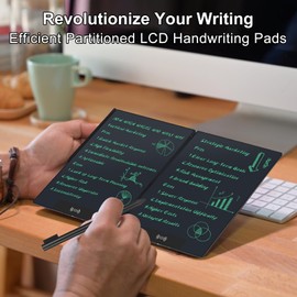 Czemo LCD Writing Board, 14.3 Inch Foldable LCD Painting Board for Adults, Office, Digital Drawing Board with 0.5 mm Monochrome Lines, Writing Drawing Pad for Notes, Memo, To Do Lists, Sketches