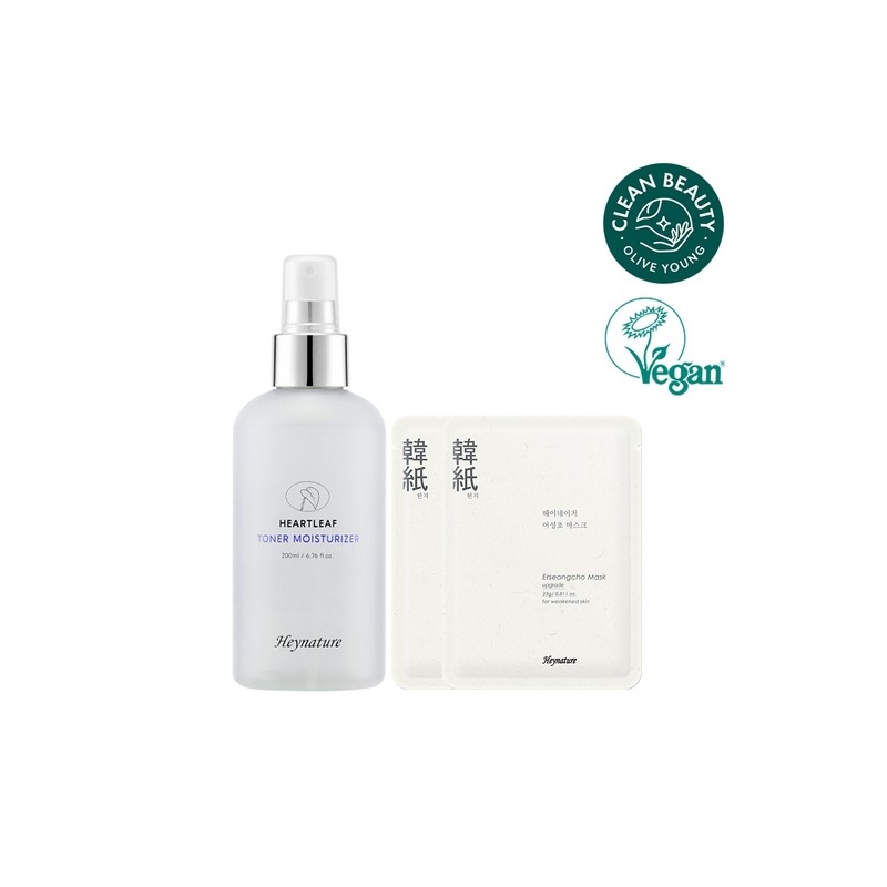 Heynature Eoseongcho Skin Moisturizer Toner 200ml Promotion (+2 Eoseongcho Masks)