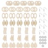 NYCEMAKEUP 70 Pcs/Set Unfinished Wooden Earrings Blanks Jewelry Pendants Making