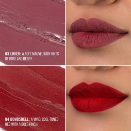 Gama 8 Labiales Locked In Place Matte Lippies Italia Deluxe                                                                                           