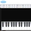 Piano Key Stickers for 88-Key Keyboard, Removable Silicone Labels with